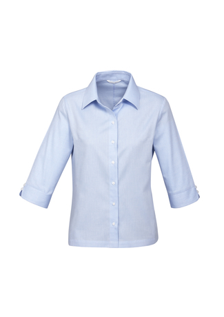 Ladies Luxe 3/4 Sleeve ShirtWhite - Safety1st