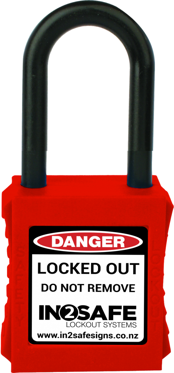 IN2SAFE Lockout Padlock - Std Nylon - Keyed Different