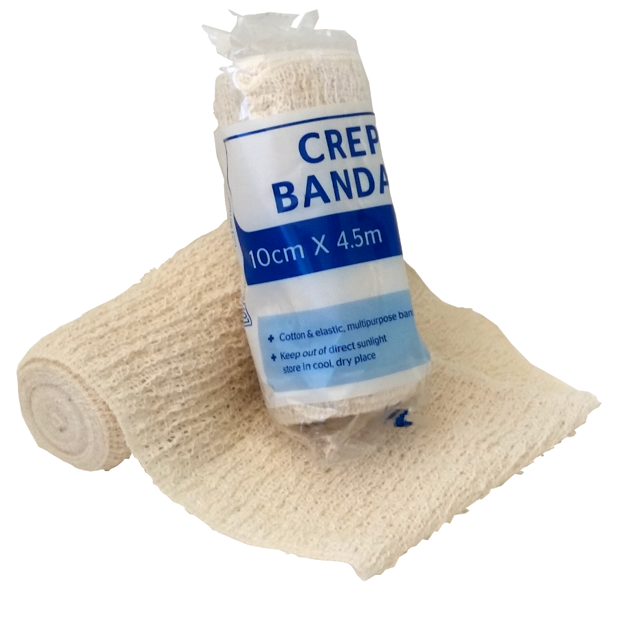 Premium Elastic Cotton Crepe Bandage Wrap - 10cm x 4meter Stretched Pack of  2 - Durable Compression Bandage (10cm x 4meter - 2nos Roll) Crepe Bandage  (15cm x 4Meter): Buy Online at