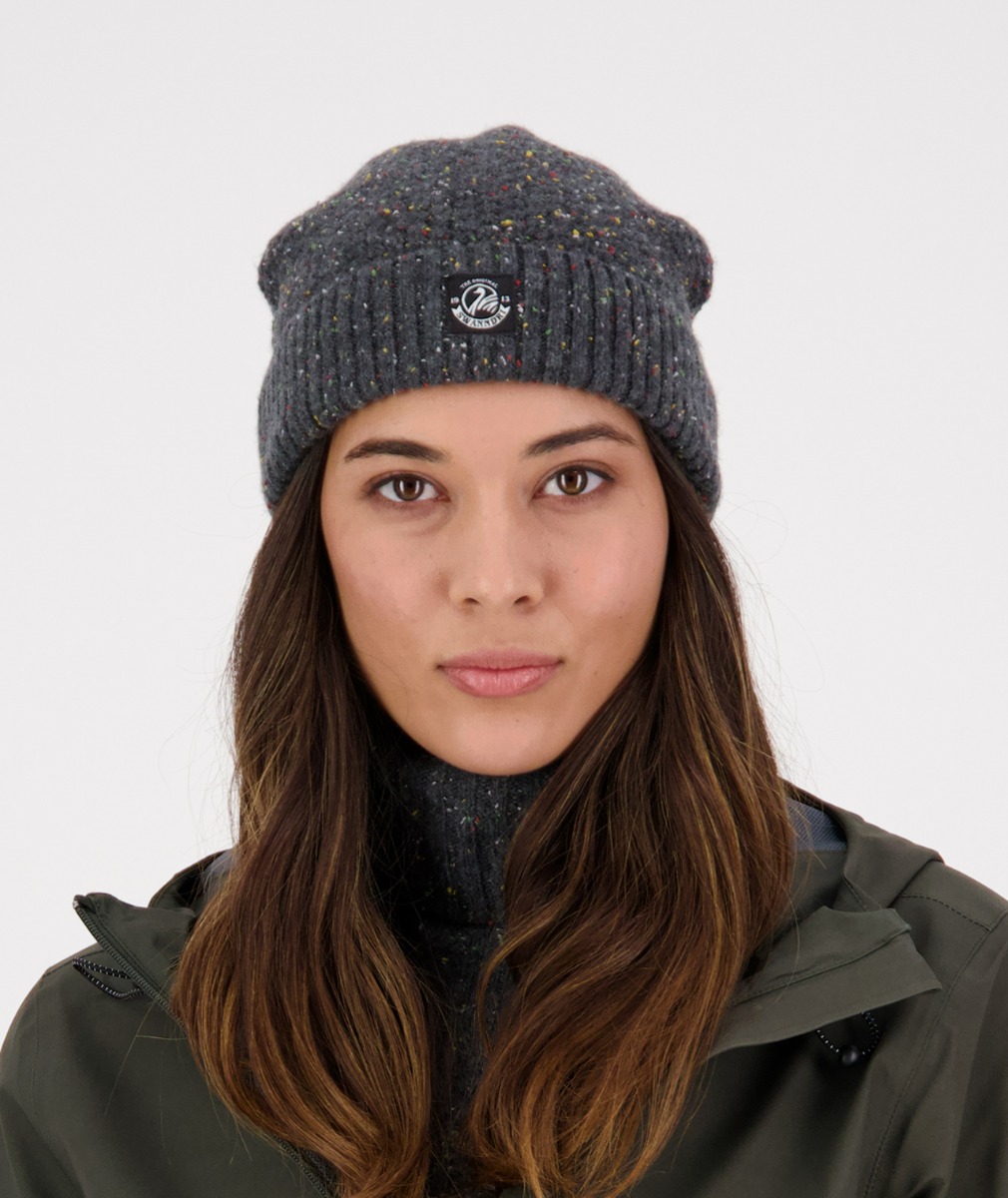 Swanndri Charcoal South Road Waffle Beanie - Safety1st