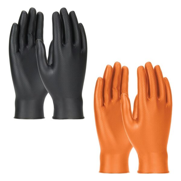 Grippaz Skins Nitrile Gloves - Black or Orange