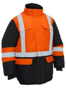 Bisley Freezer Jacket Hi Vis Taped Hooded BJ6454HT