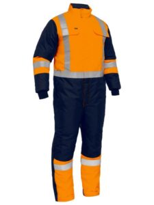 Bisley Freezer Coverall Hi Vis X-Back Two Tone BC6453T