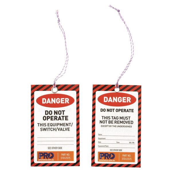 Safety Tag Danger 125mm x 75mm PKT(100)